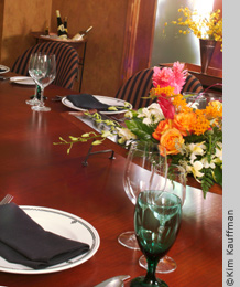 hospitality photography of dinning room