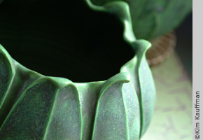 abstract still life image of pottery by still life photographer kim kauffman